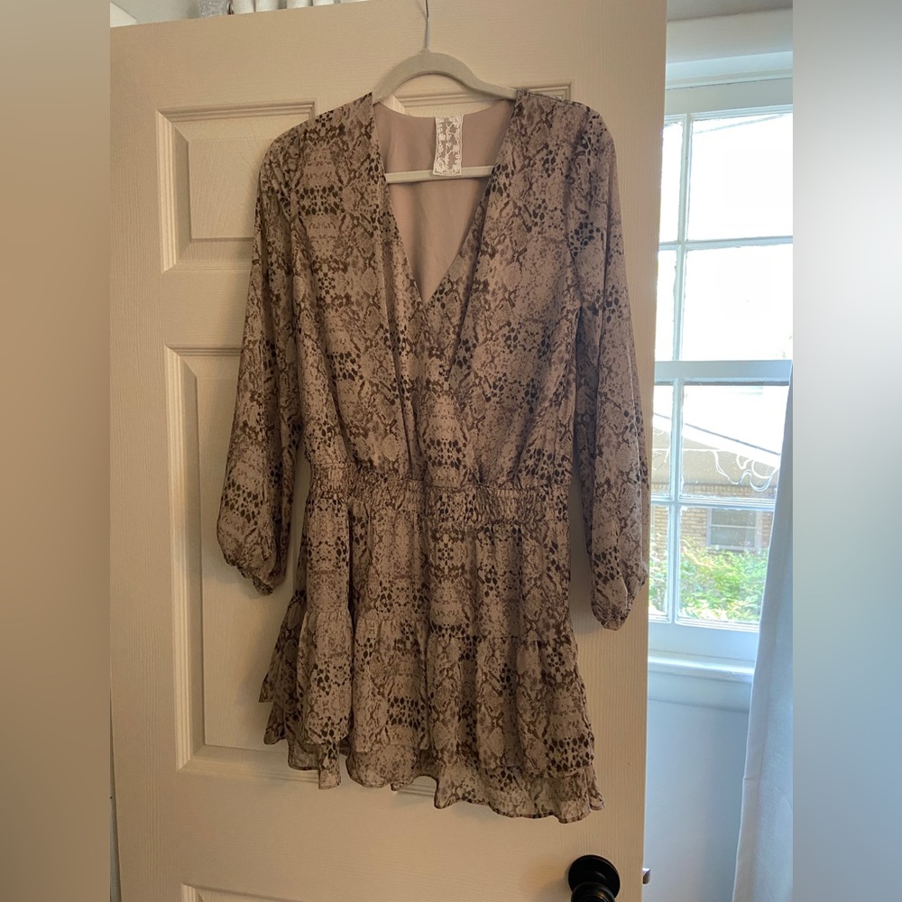 Brown Short Dress